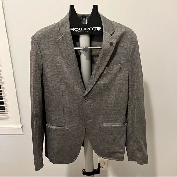 Michael Kors Mens Grey Gray 2-Button Blazer Size Small Flexible Material - Picture 1 of 8